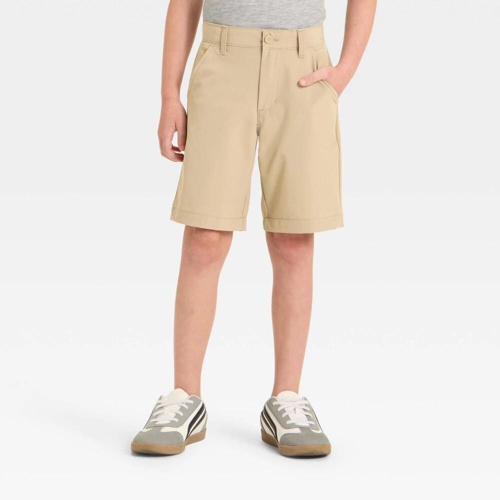 Boys' Uniform Quick Dry Shorts - Cat & Jack™ Khaki 8